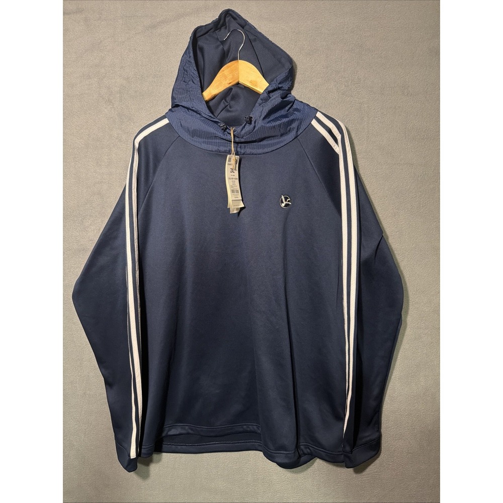 ADIDAS GOLF MEN'S 3-STRIPES COLD.RDY HOODIE NAVY US SIZE: 2XL HS4813 NWT
